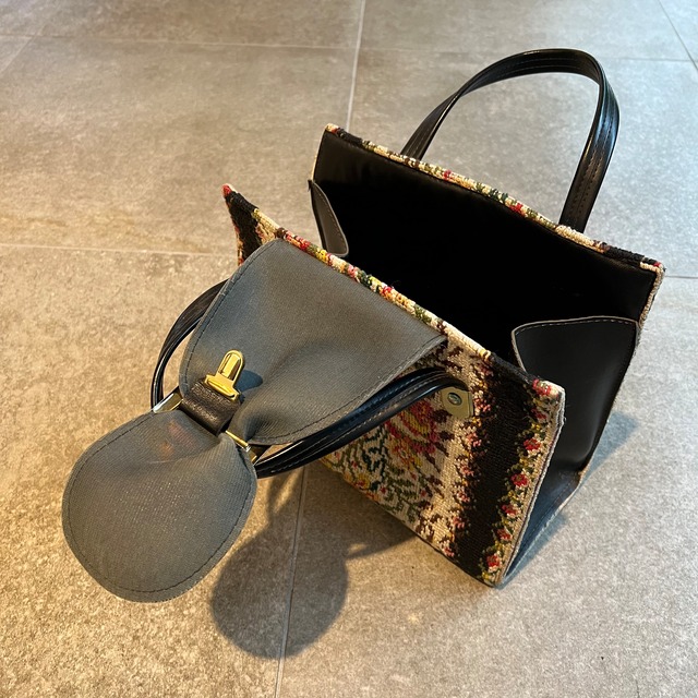 Vintage needlepoint tote bag Tabitha vintage tokyo