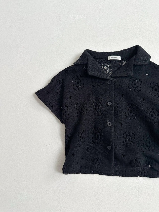 〘予約〙digreen / crochet shirt