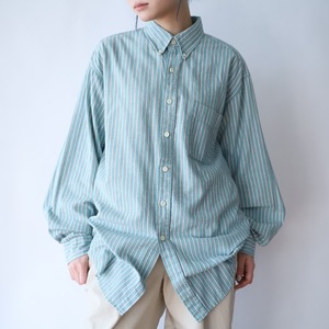 " J.CREW " over silhouette stripe design cotton shirt