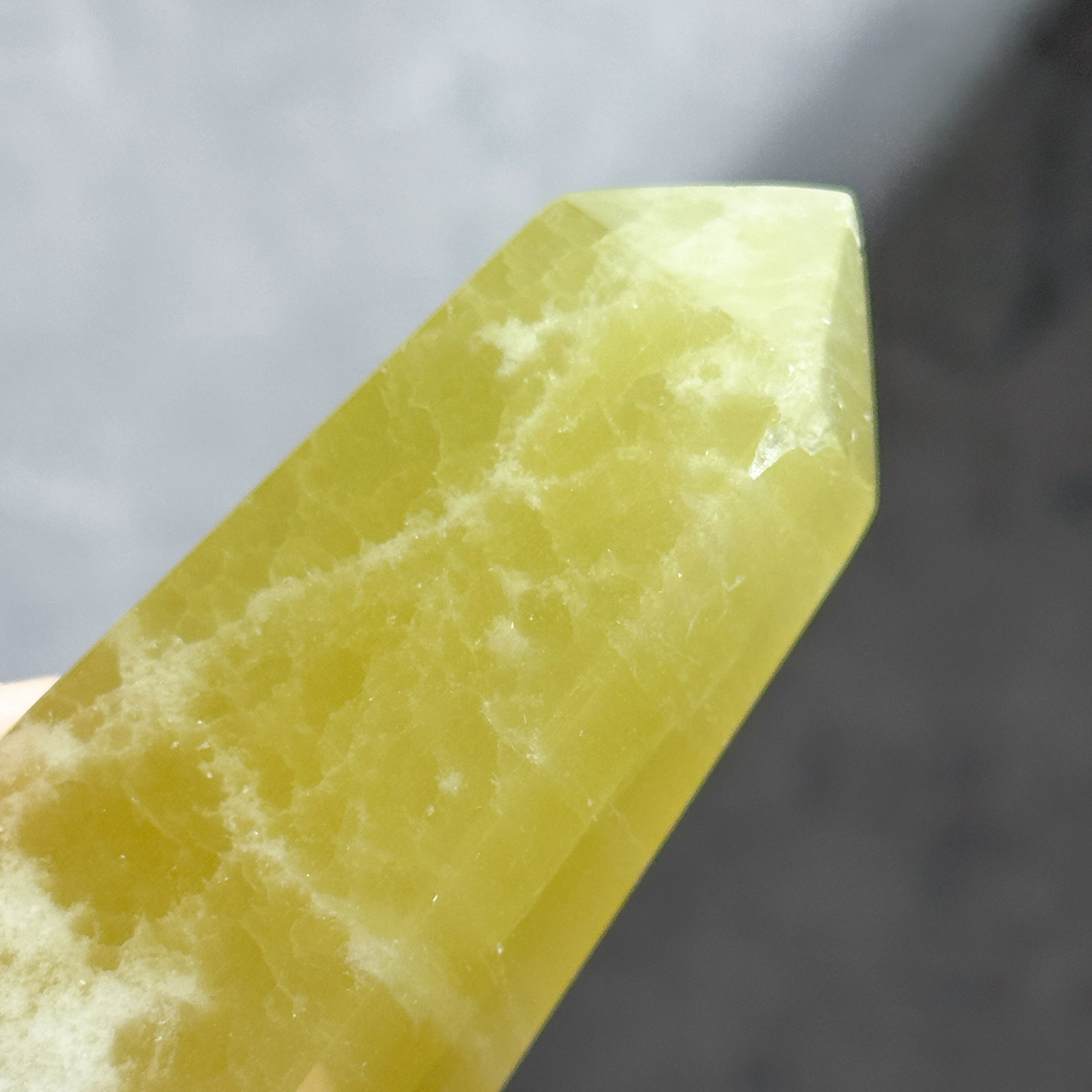 イエローカルサイト タワー62◇Yellow Calcite◇天然石・鉱物 イエローカルサイト タワー62◇Yellow Calcite◇天然石・鉱物