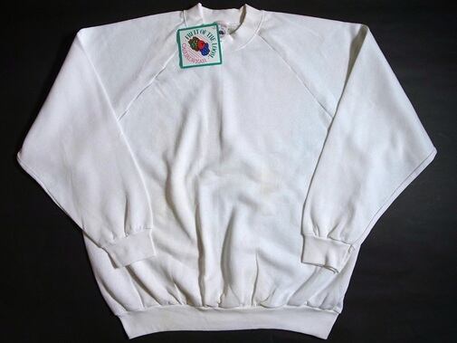 90's FRUIT OF THE LOOM USA製 無地 デッドストック スウェット シャツ