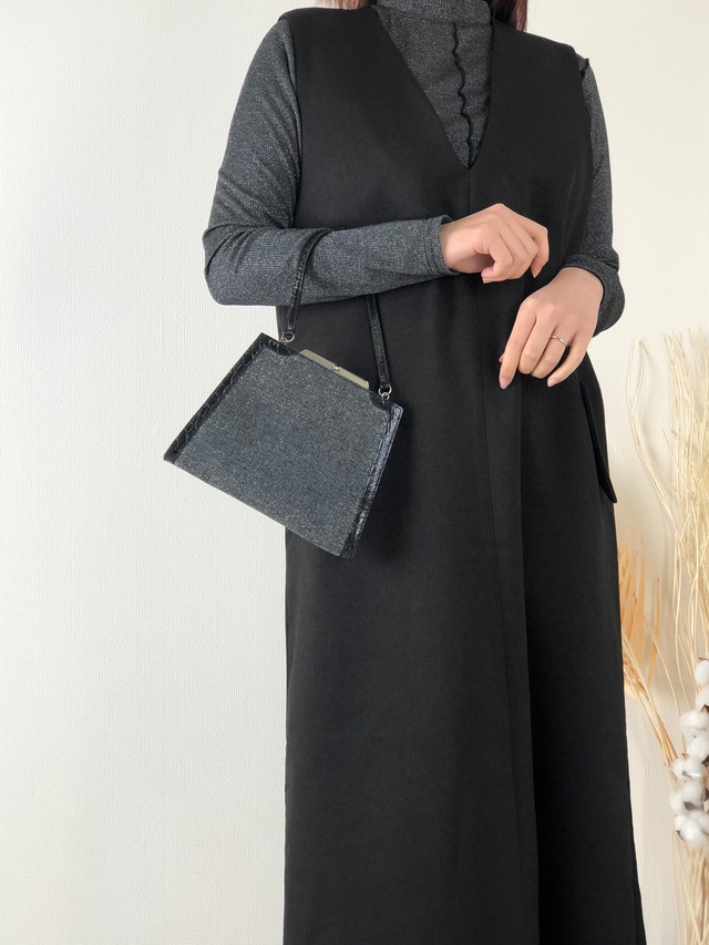 LOEWE ロエベ キャンバス がま口 ハンドバッグ ブラック vintage ヴィンテージ オールド 8zx486
