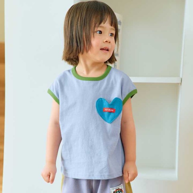 《予約》1st blue ¨ heart pocket T ¨ 2nd 26summer