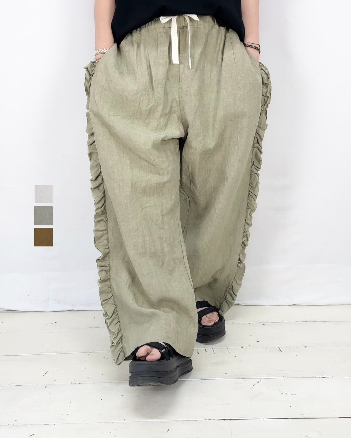 Gauze#】リネンビビアンパンツ / G1187 | syozikiya online shop