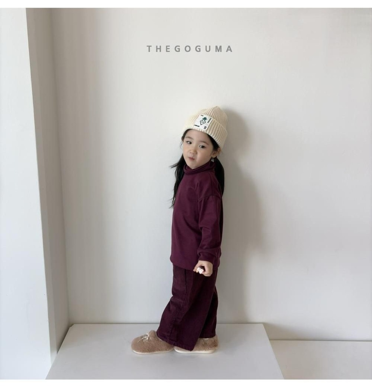 ザゴグマ / THE GOGUMA / 無地ストレッチハイネックT / 韓国子供服 / ジュニア / 26winter〖取寄〗*JS~JL*