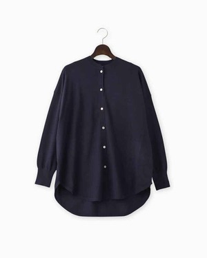 Shirt Tail Cardigan Navy / BRAHMIN