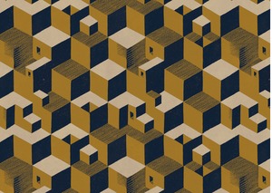 輸入壁紙　M.C.ESCHER　CUBE