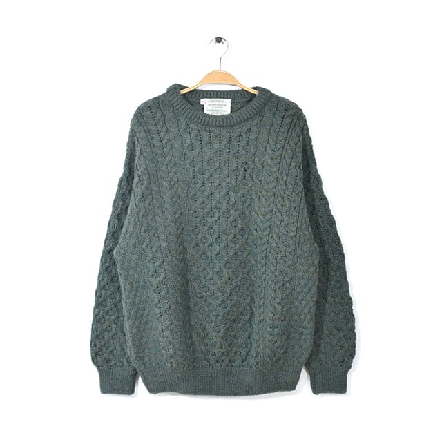 CLADYKNIT アイルランド製 フィッシャーマンセーター ハンドニット