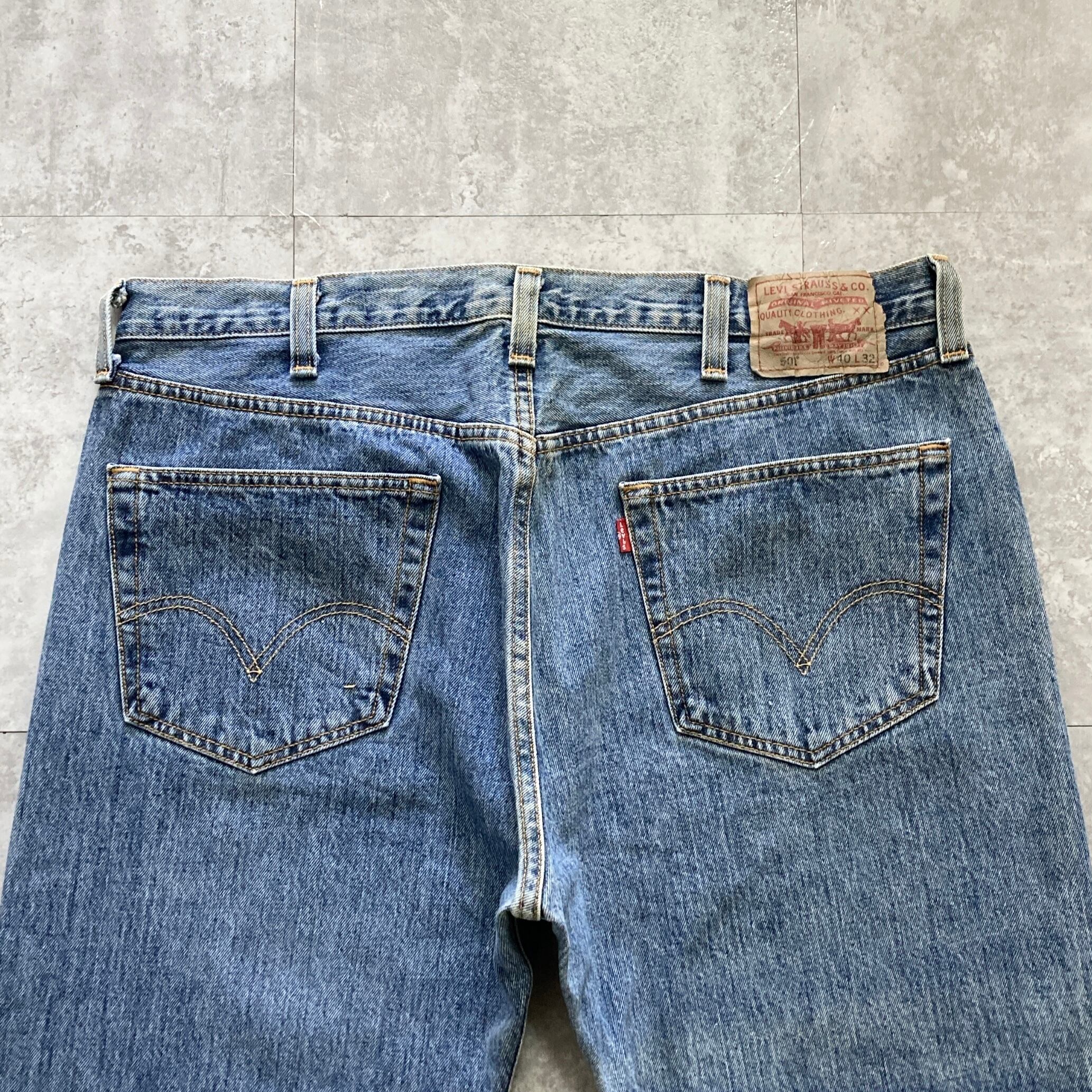 W40 L32】Levis 501 リーバイス ボタンフライ ビッグサイズ 縦落ち