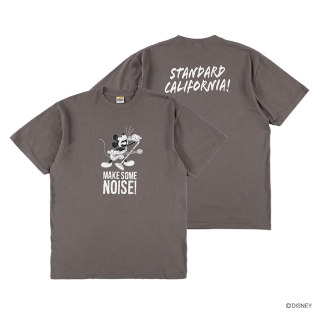 Disney  SD ディズニー スタンダードカリフォルニア Make Some Noise Tシャツ チャコール