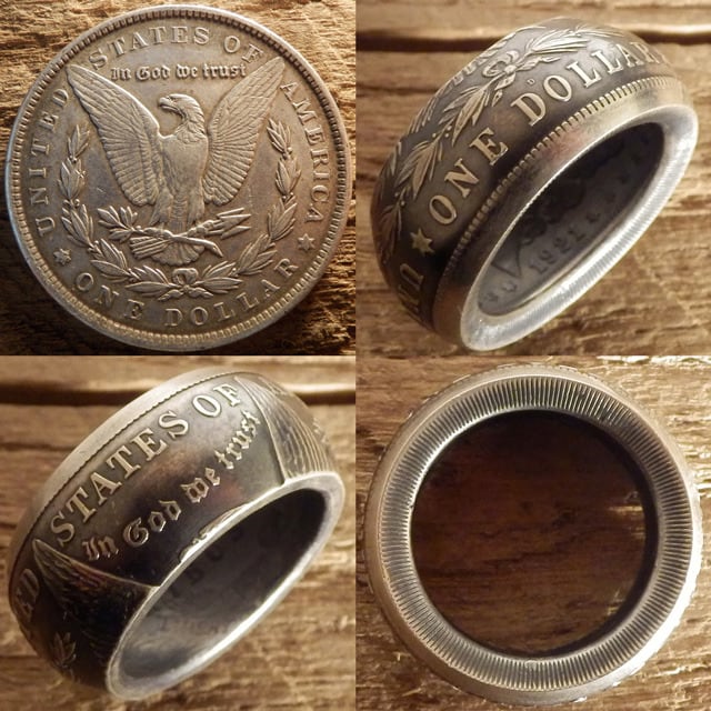 アメリカ モルガンダラー コインリング ブランド ReD 指輪 コイン 硬貨 ...