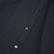 pleats dress shirt black