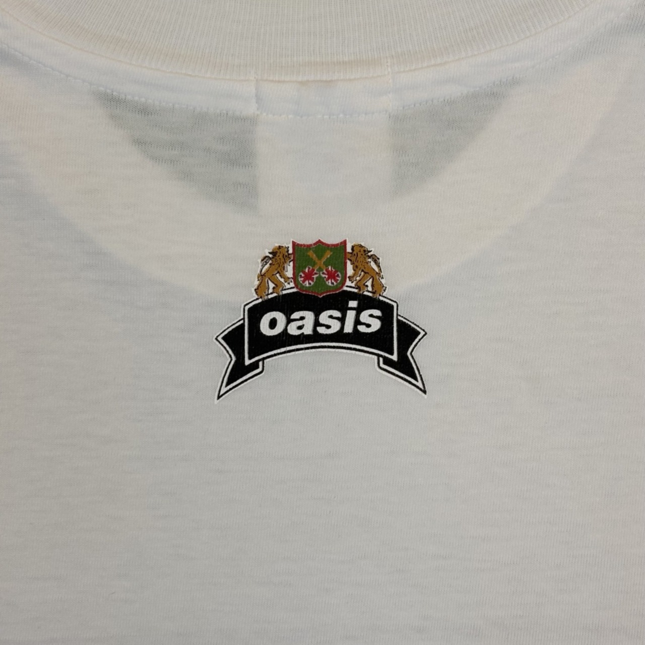 90's OASIS THE MASTERPLAN NOT FOR SALE WHITE T-shirt MEDIUM