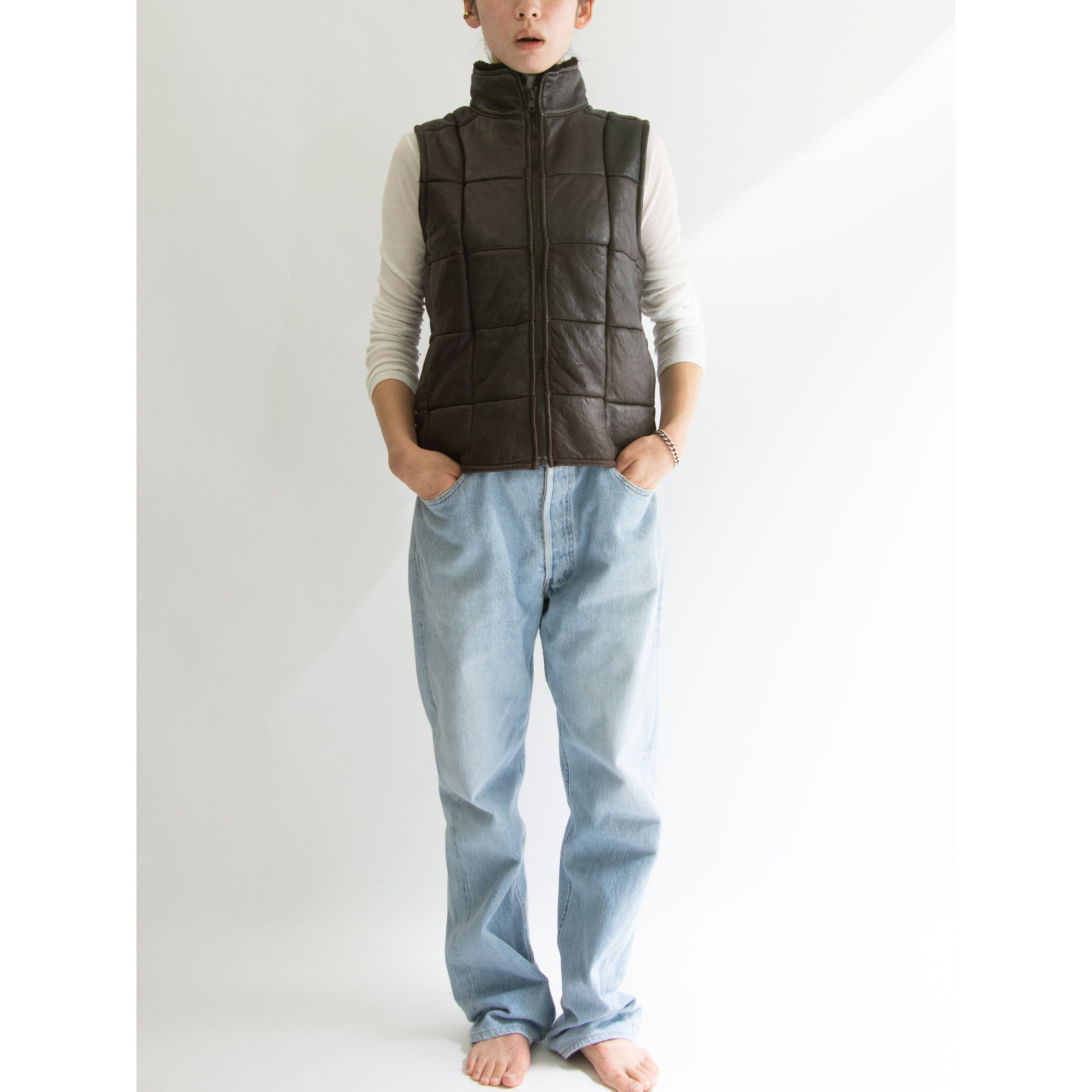 BONZ】Made in New Zealand Lamb Skin Shearling Vest（ボンズ