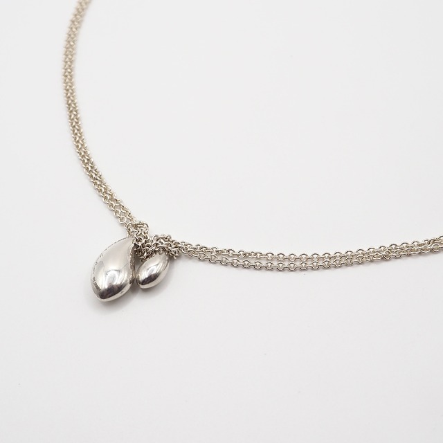 Tiffany&Co. ダブルティアドロップネックレス シルバー925 ティファニー