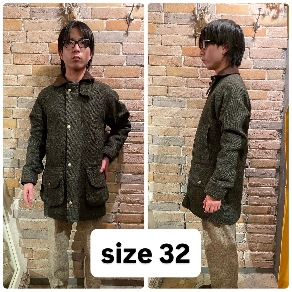 Chrysalis ｢anemone別注品」 5サイズ GTS ツイードハーフコート