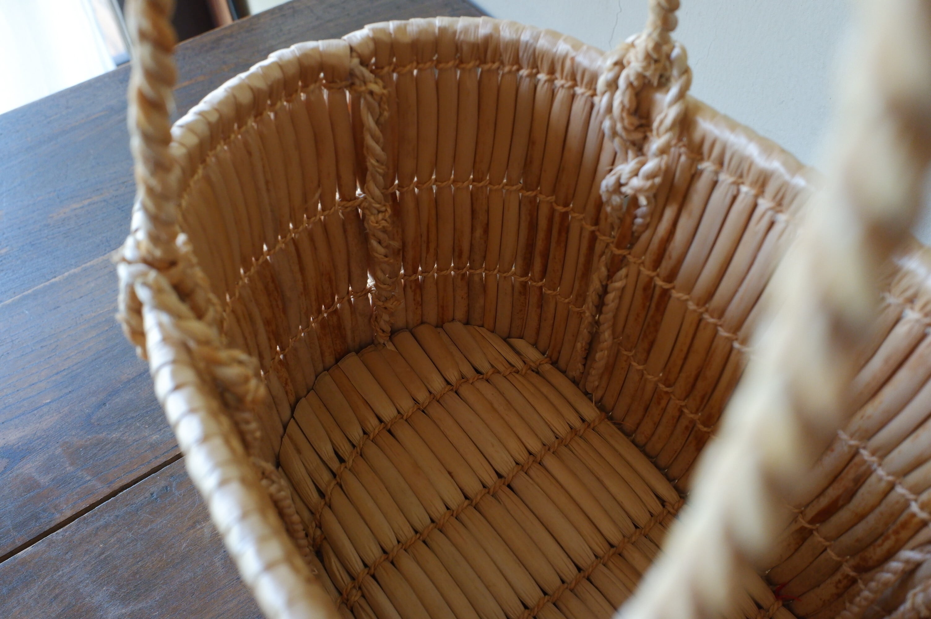 蒜山がま細工 手提げ ミニ | 木琴堂