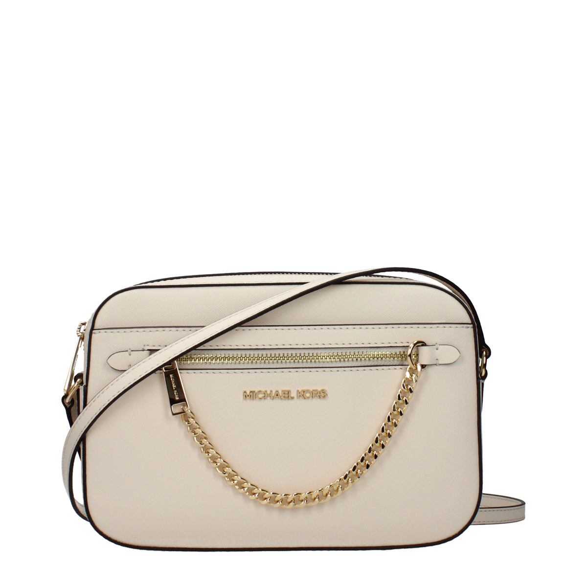 【新品】MICHAEL KORS マイケルコース レディース クロスボディバッグ レザー ベージュ 35S1GTTC7LLTCREAM