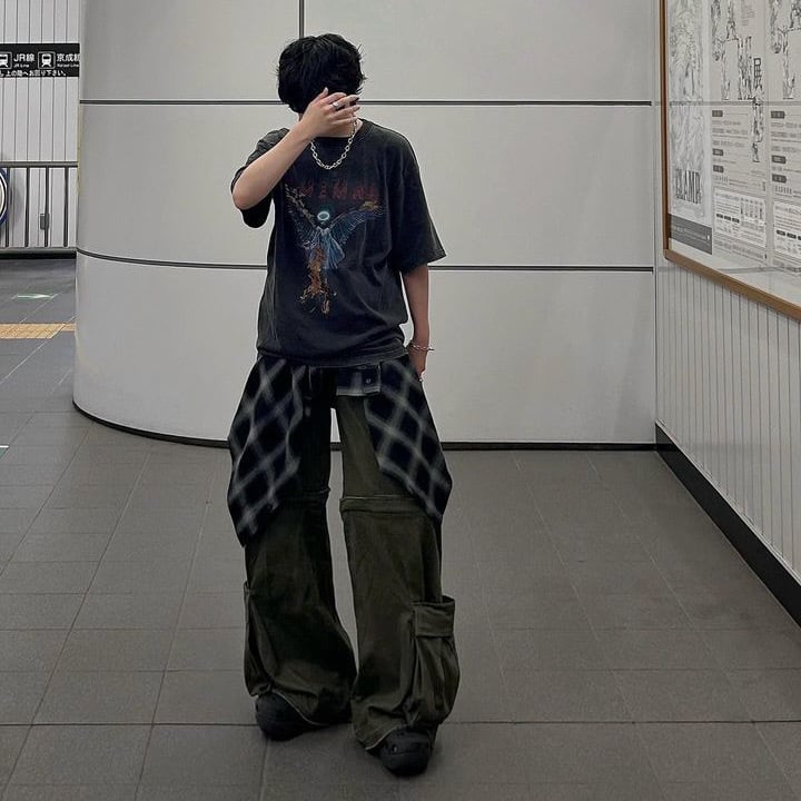 Slight Vogue wide multi button slacks | Pay ID