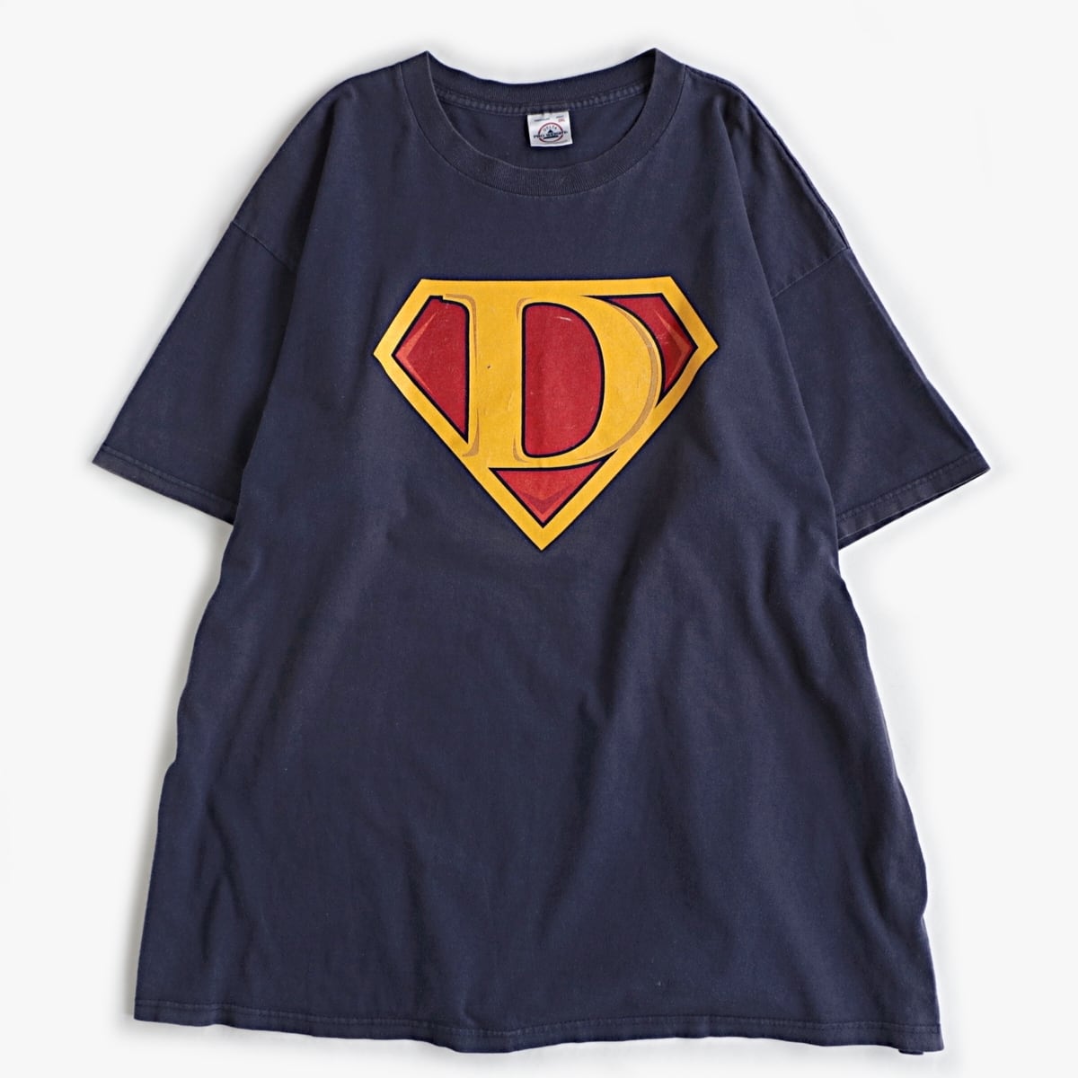 90s super dad スーパーマン パロディ ロゴ usa製 Tシャツ 古着 used