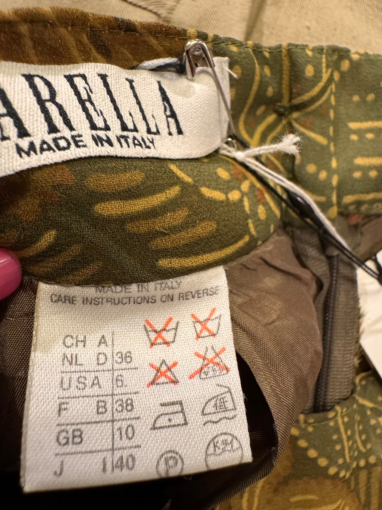 MARELLA プリントワイドパンツ