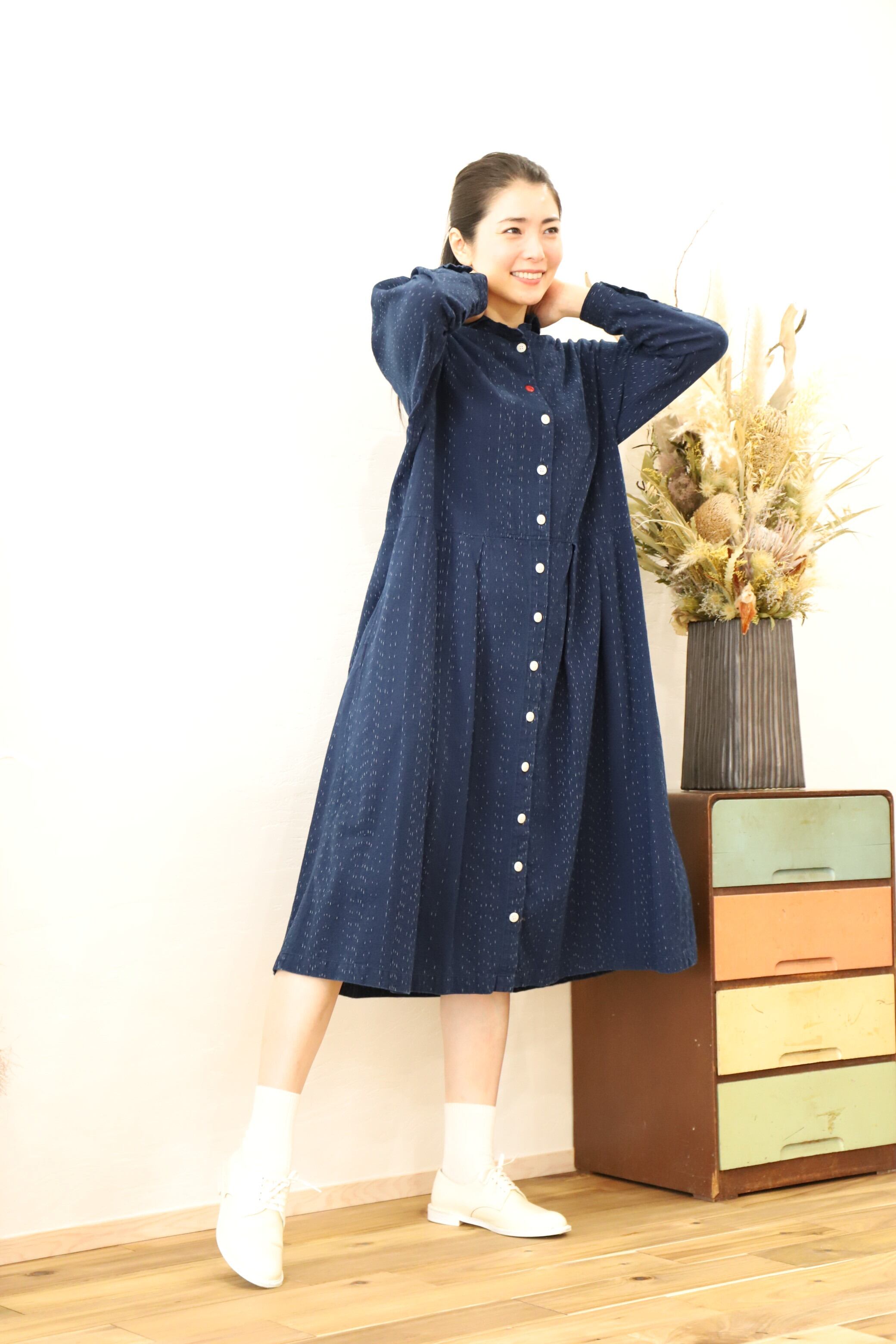 22awカタログ ワンピース M46絣柄 カスリラ オンラインショップ 22awカタログ ワンピース M46絣柄 カスリラ オンラインショップ