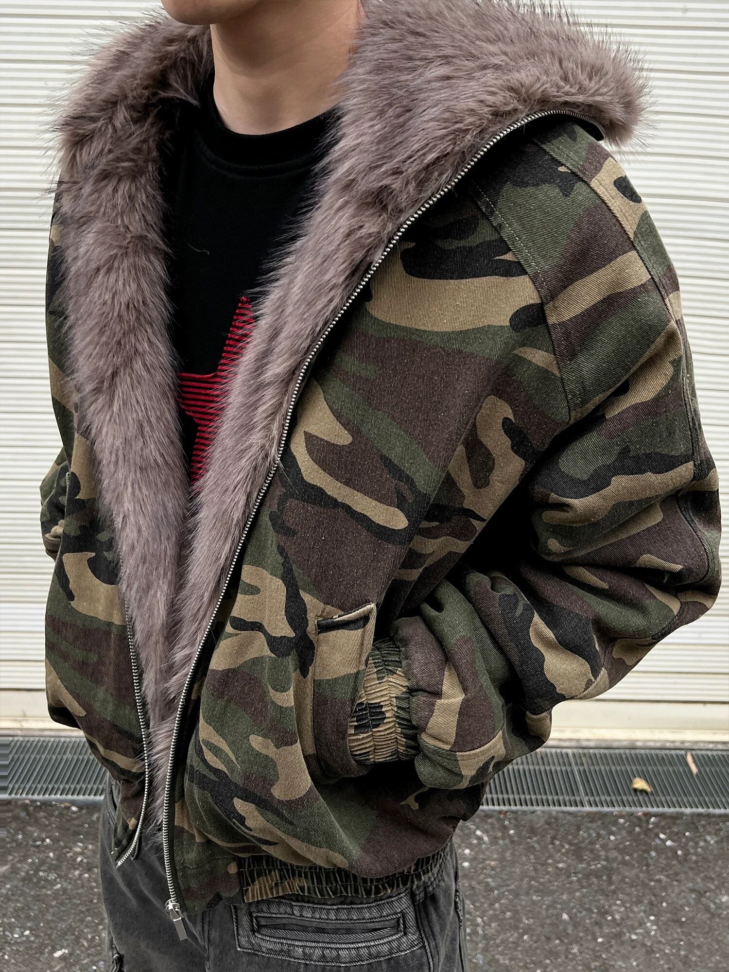 Y2K カモ柄　fur ma-1 down opium ミリタリー Y2K カモ柄 fur ma-1 down opium ミリタリー | Juns garment service