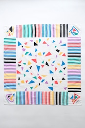 Marimekko abstract geometric cotton scarf