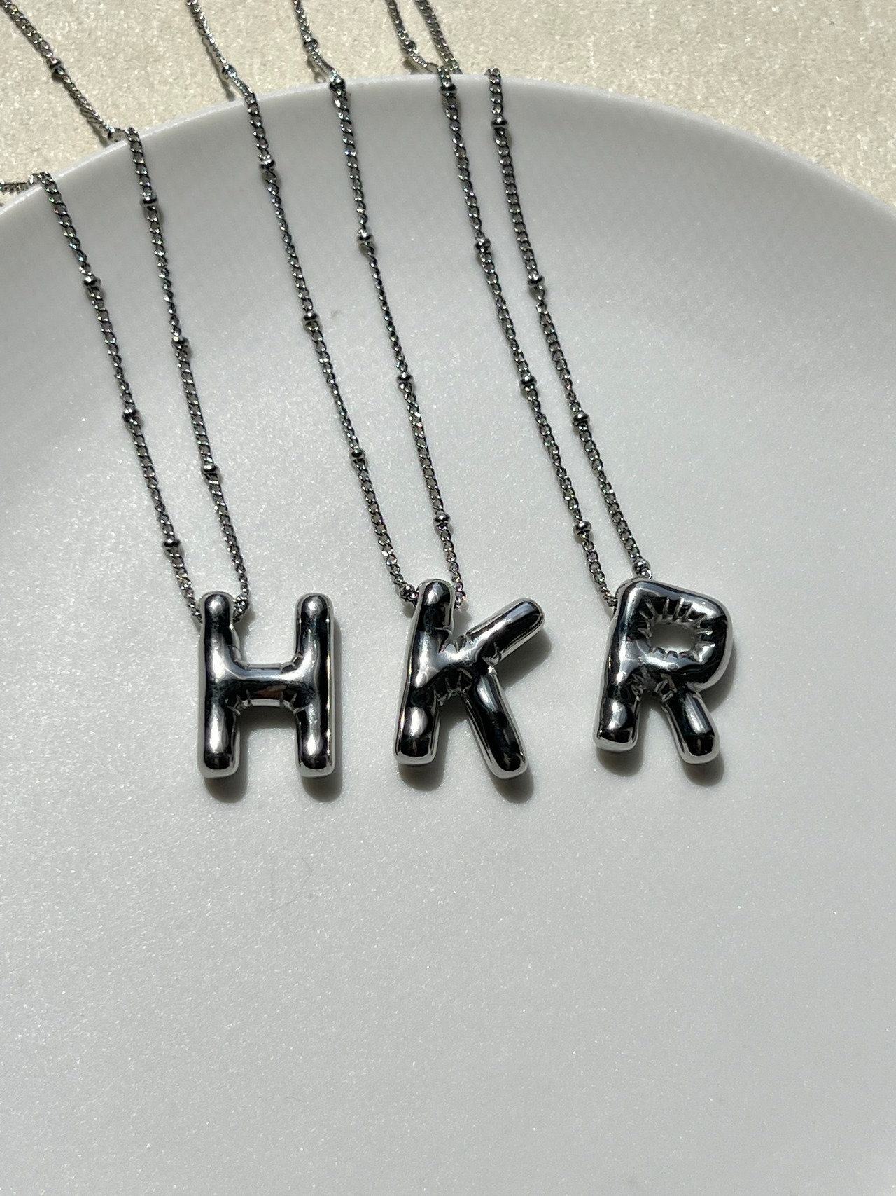 Big alphabet necklace