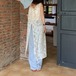 シアートップス ロング レディース ノースリーブ 透け感 ワンピース シースルー カジュアル レースジレ サマー 夏 大人 ラウンドネック 羽織 ybh1573