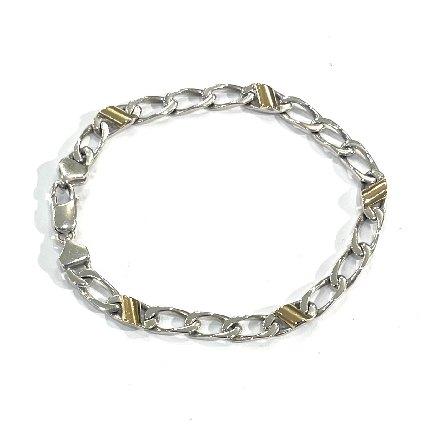 TIFFANY&CO.】 2753 18k コンビカラーブレスレット シルバー925×18KYG