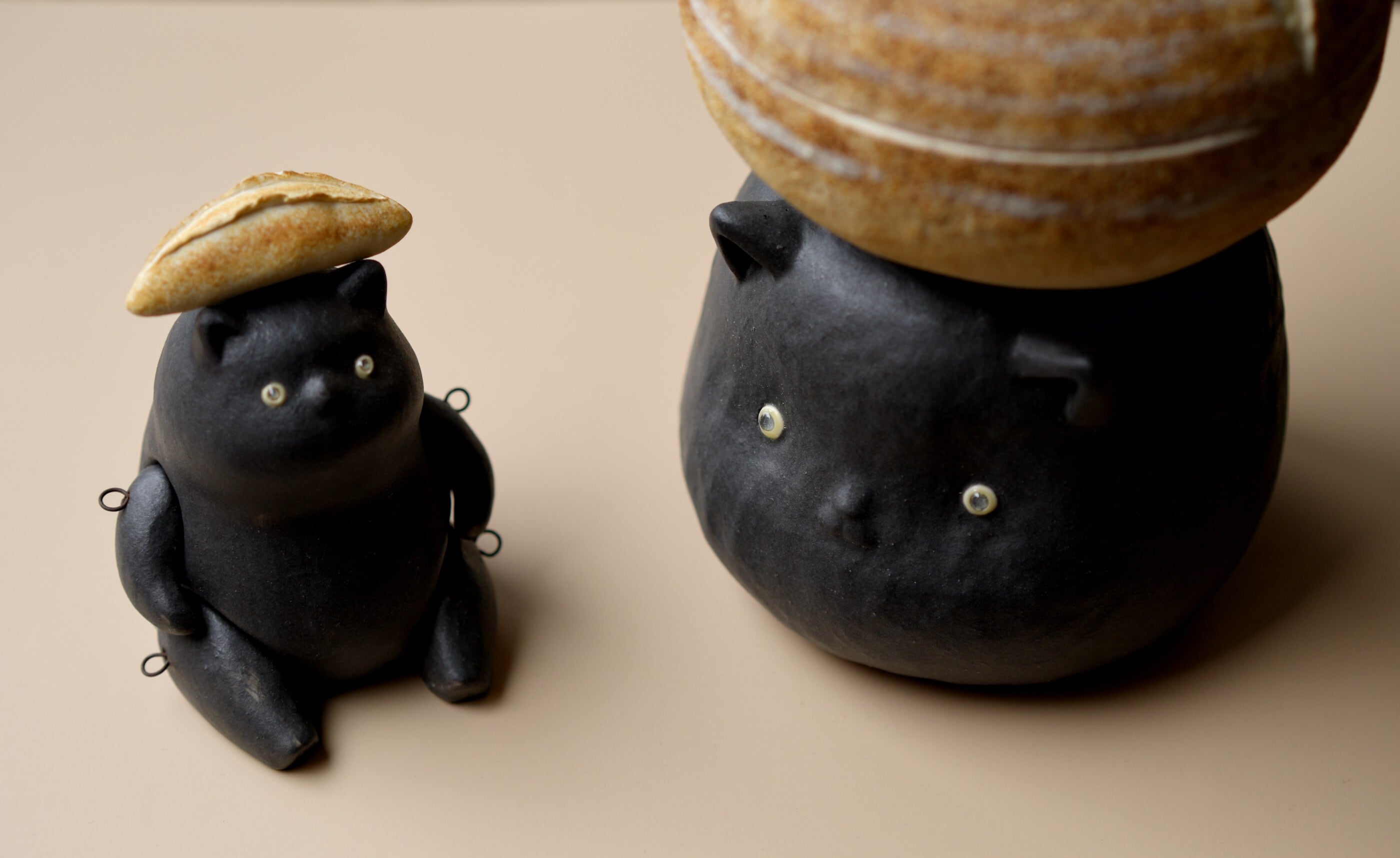 黒猫ジジ公長齋小菅　ひょうたん型　長方型　2点 チェンシィーいづみ 】ねこ / 【chancey izumi】Cat 135 | ichibutu