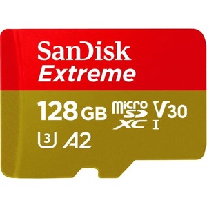 【人気】SanDisk MicroSD 128GB UHS-I U3 V30 Write Up to 90MB/s Full HD & 4K SanDisk Extreme SDSQXAA-128G-GN6MN International Packaging