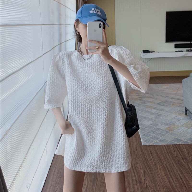バック薄手スタイルショートスカート スリーブドレス レディース ふわふわ ハンチェンe23607035558
