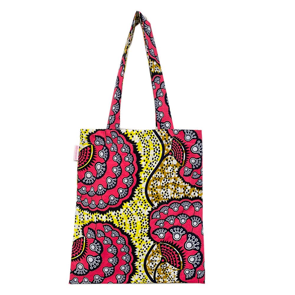 アフリカンプリント トートバッグ アフリカ布 バッグ ”S45” アフリカンプリント パーニュ カンガ