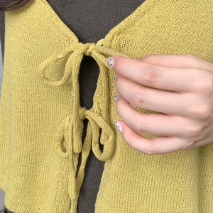 【2-piece】knit bustier & cut-and-sew top J00010