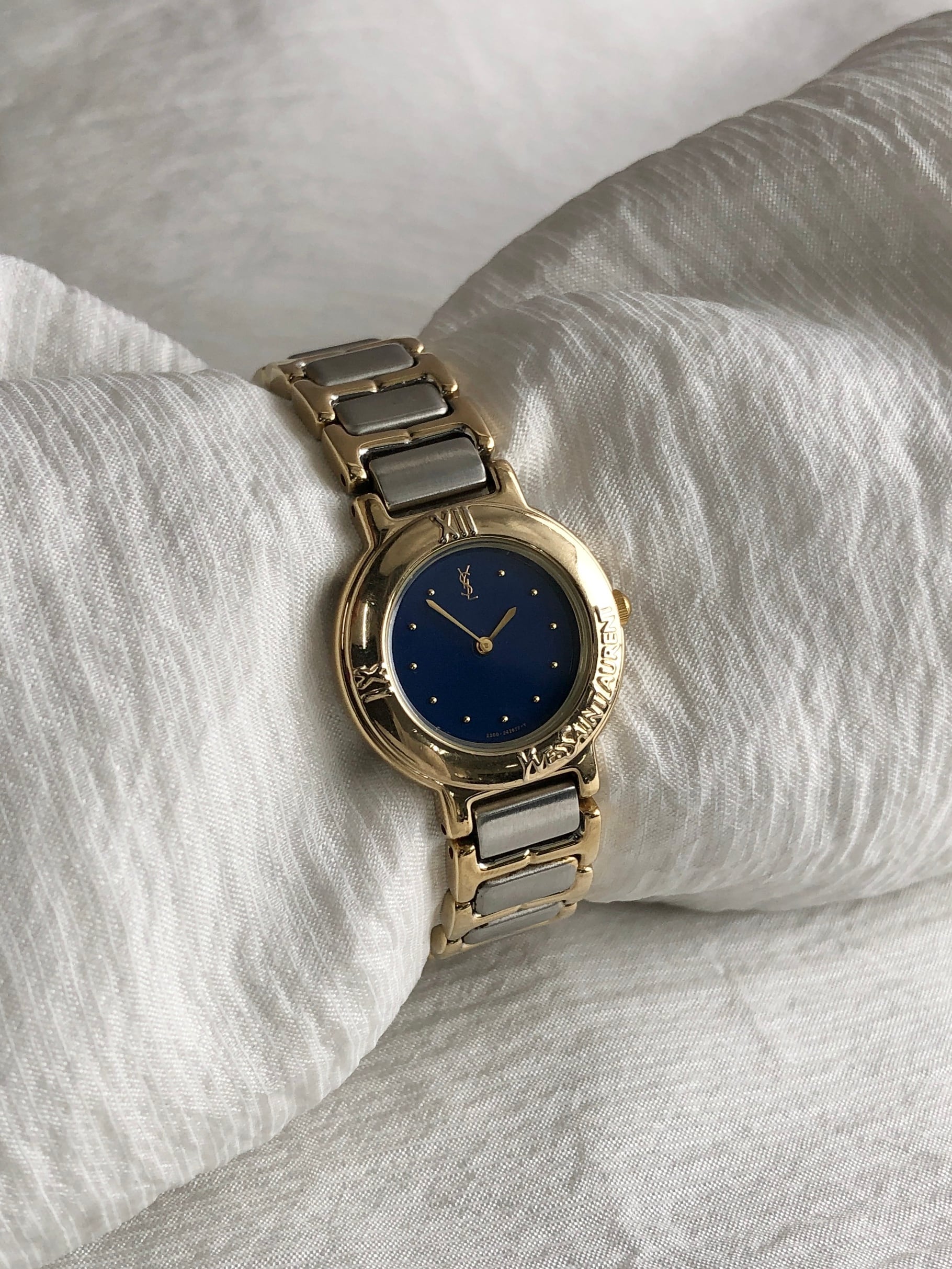 Yves Saint Laurent イヴ・サンローラン 腕時計 シルバー×ゴールド
