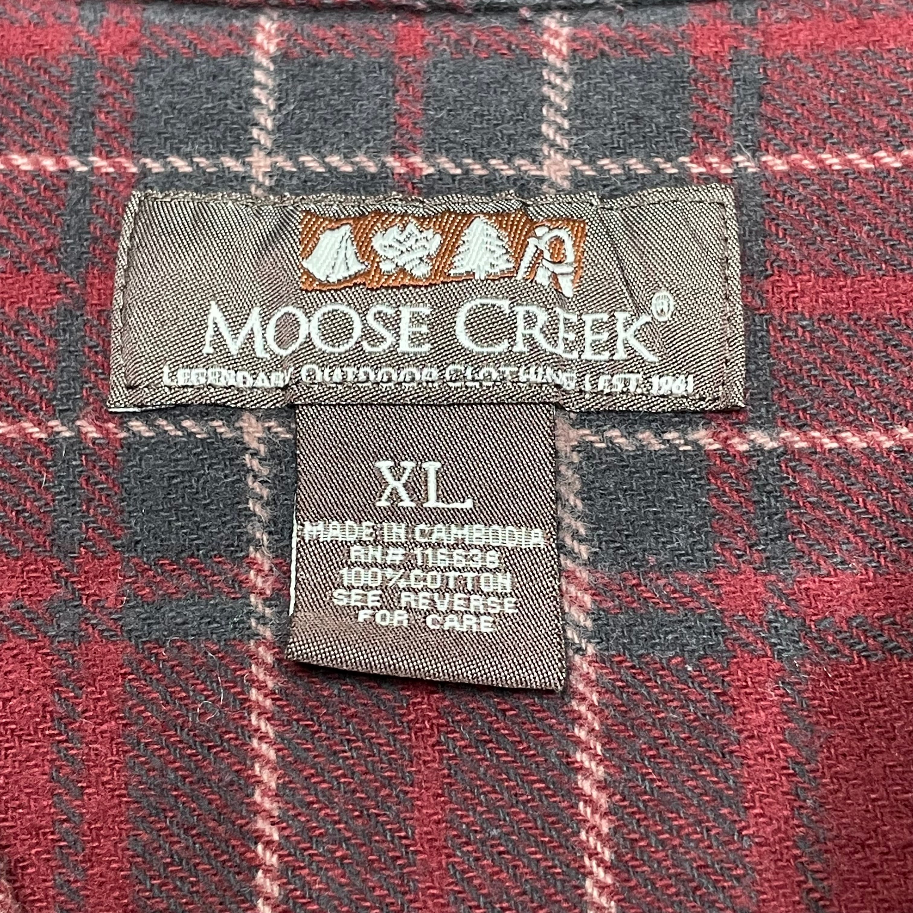 MOOSE CREEK ヘビーネルシャツ XL チェック柄 厚手 コットン100% 状態 ...