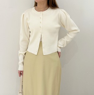 ナンバーミーTOKYO"PONCH KNIT SHORT CARDIGAN"IVORY