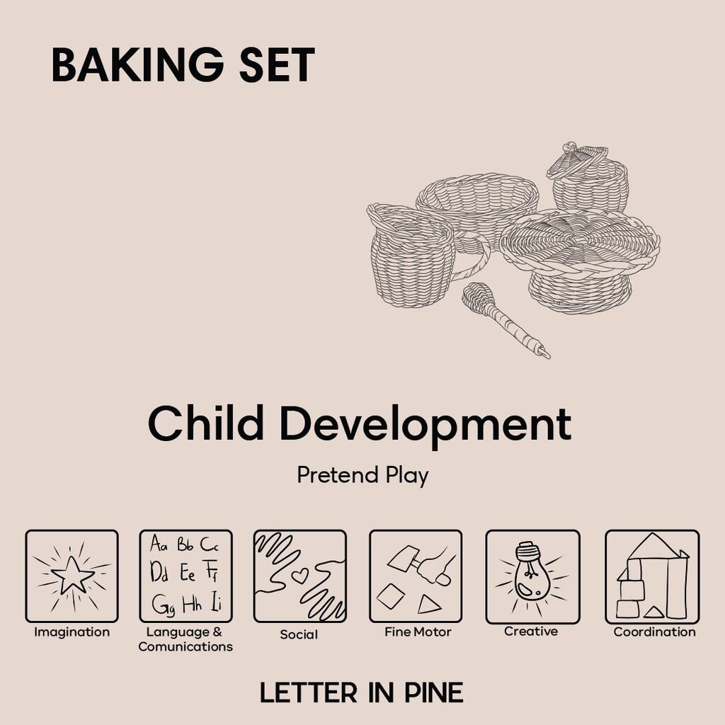Letterinpine /Rattan baking set/ラタンベイキング♡