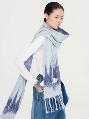 【26AW | WOMEN】Feng Chen Wang フェンチェンワン / マフラー / GRADIENT JACQUARD KNIT SCARF