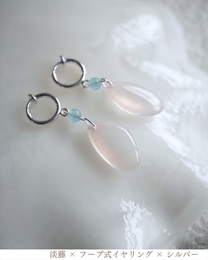 14kgf  cherry blossomsピアス/イヤリング 14kgf cherry blossomsピアス/イヤリング ワイヤーレジン 桜