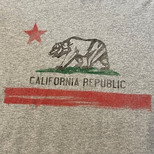 【California Republic】カリフォルニアリパブリック クマ プリント ロゴ Tシャツ XL相当 ビッグサイズ US古着 アメリカ古着