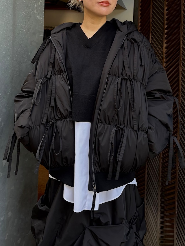 【25AW】ENFOLD エンフォルド / RIBBON DOWN-JAKET / ダウンジャケット