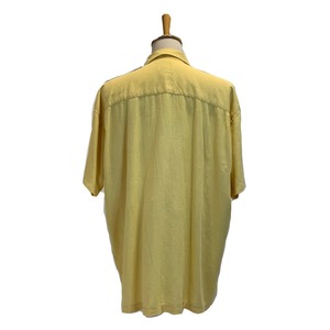 6861  HAGGAR アロハシャツ イエロー 夏 爽やかシャツ 2XL