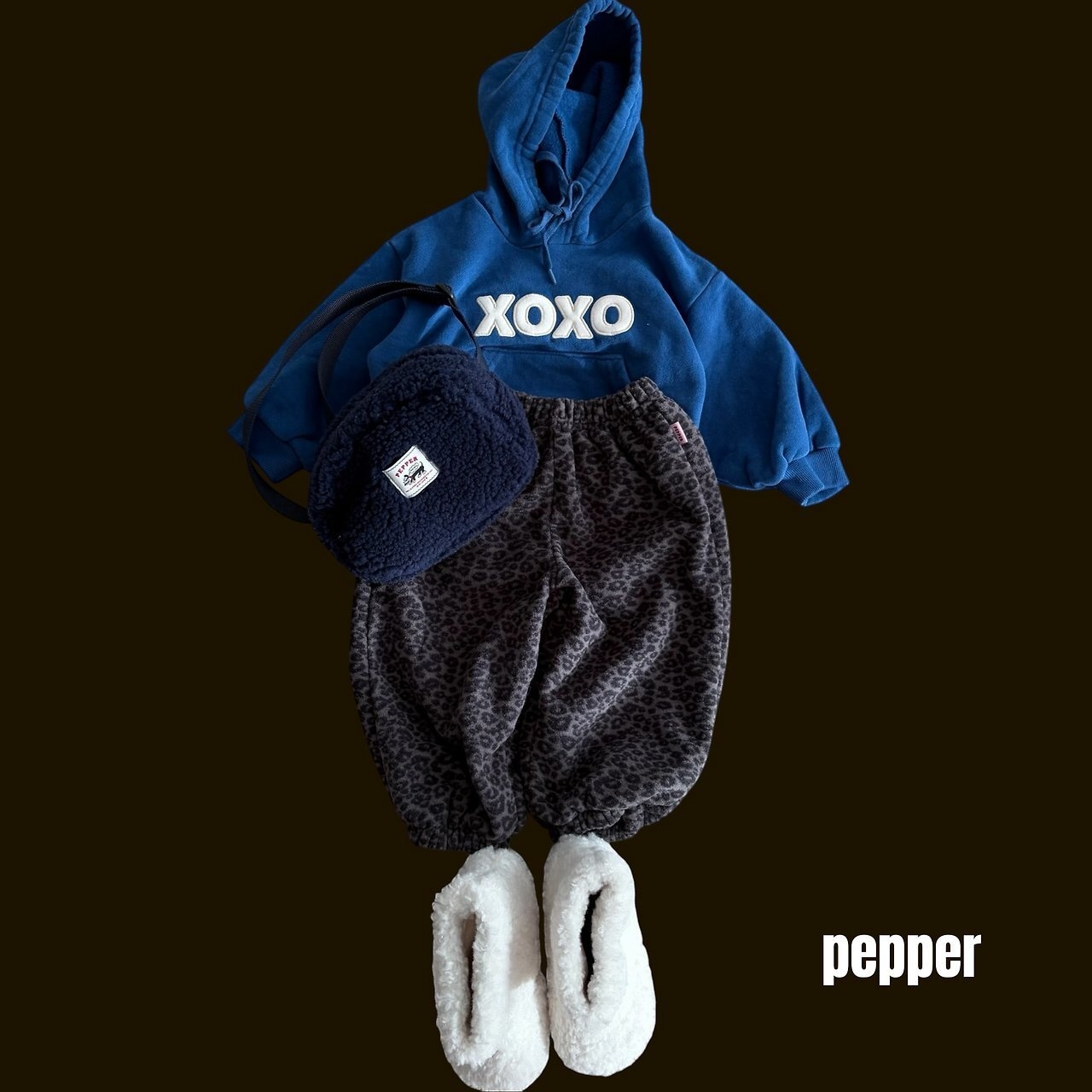 ペッパー / PEPPER / XOXOフーディー / 韓国子供服 / キッズ / 26winter〖取寄〗*XS~XL*
