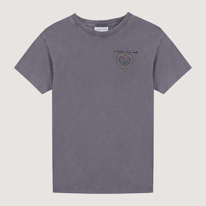MAISON LABICHE CROCO CRUSH TEE DARK ASHES WASHED