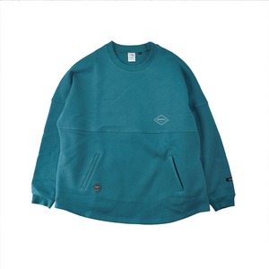 Triangle logo Poncho sweat shirts：ブルーグリーン