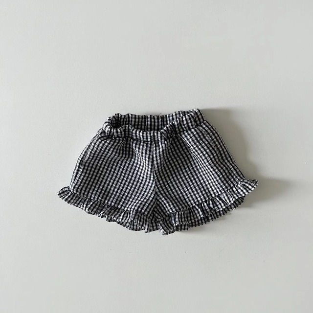 【即納】frill setup ｜ セットアップ チェック フリル 可愛い 女の子