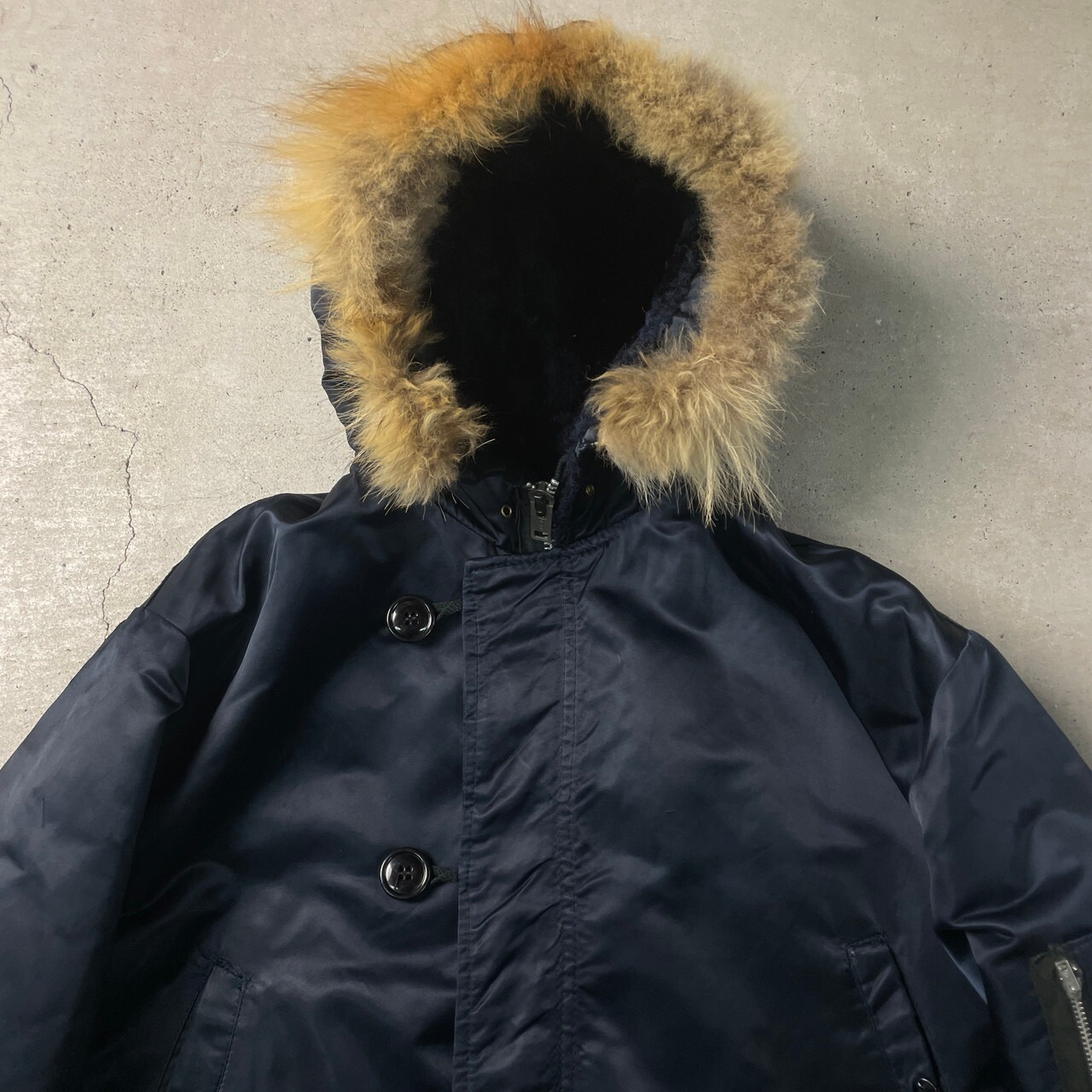70年代 N34B フライトジャケット メンズL 古着 70s N-3B N-2B SIMCO 